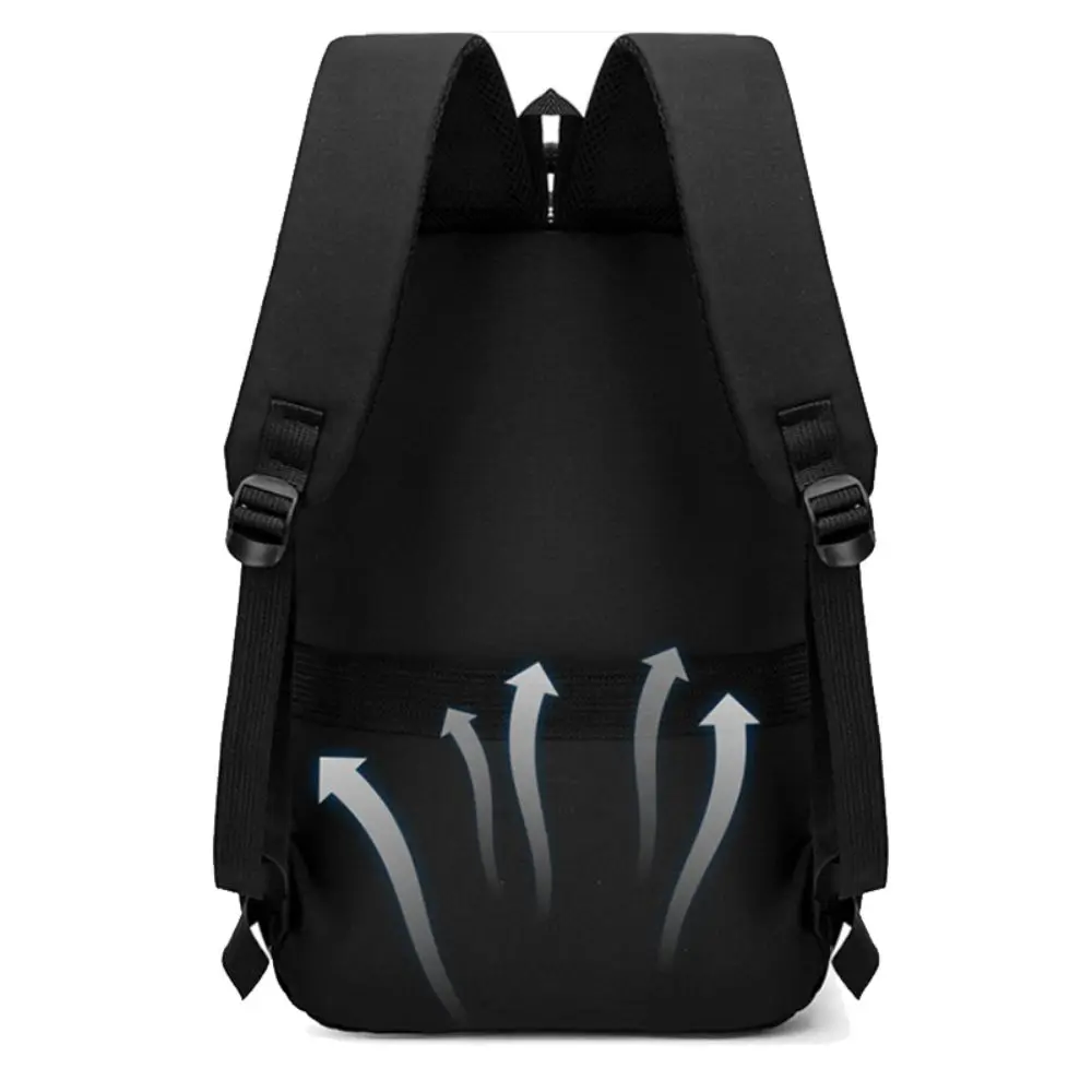 Large Capacity Travel Backpack Lightweight Clamshell Opening Laptop Backpack Padded Shoulder Straps Separate Laptop Compartment
