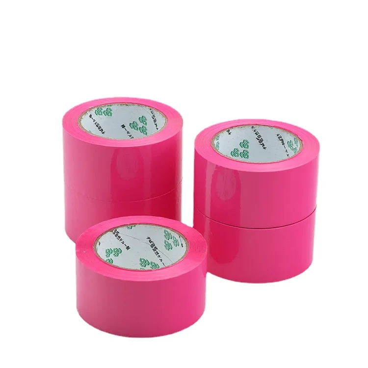 Pink Adhesive Tape Mounting Packing Fashion Tape High Viscosity Sealing Positioning Colorful Carton Tape