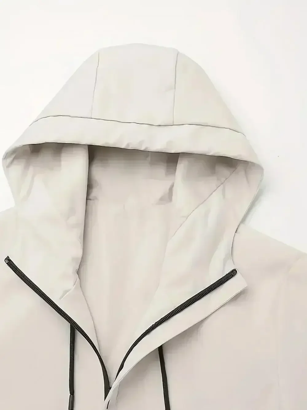 Leichte, wasserdichte Kapuzenjacke für Herren, bedruckt, urbaner Windbreaker, geeignet zum Radfahren, Wandern und für Freizeitaktivitäten bei Regen, mit Taschen. – Detail 7