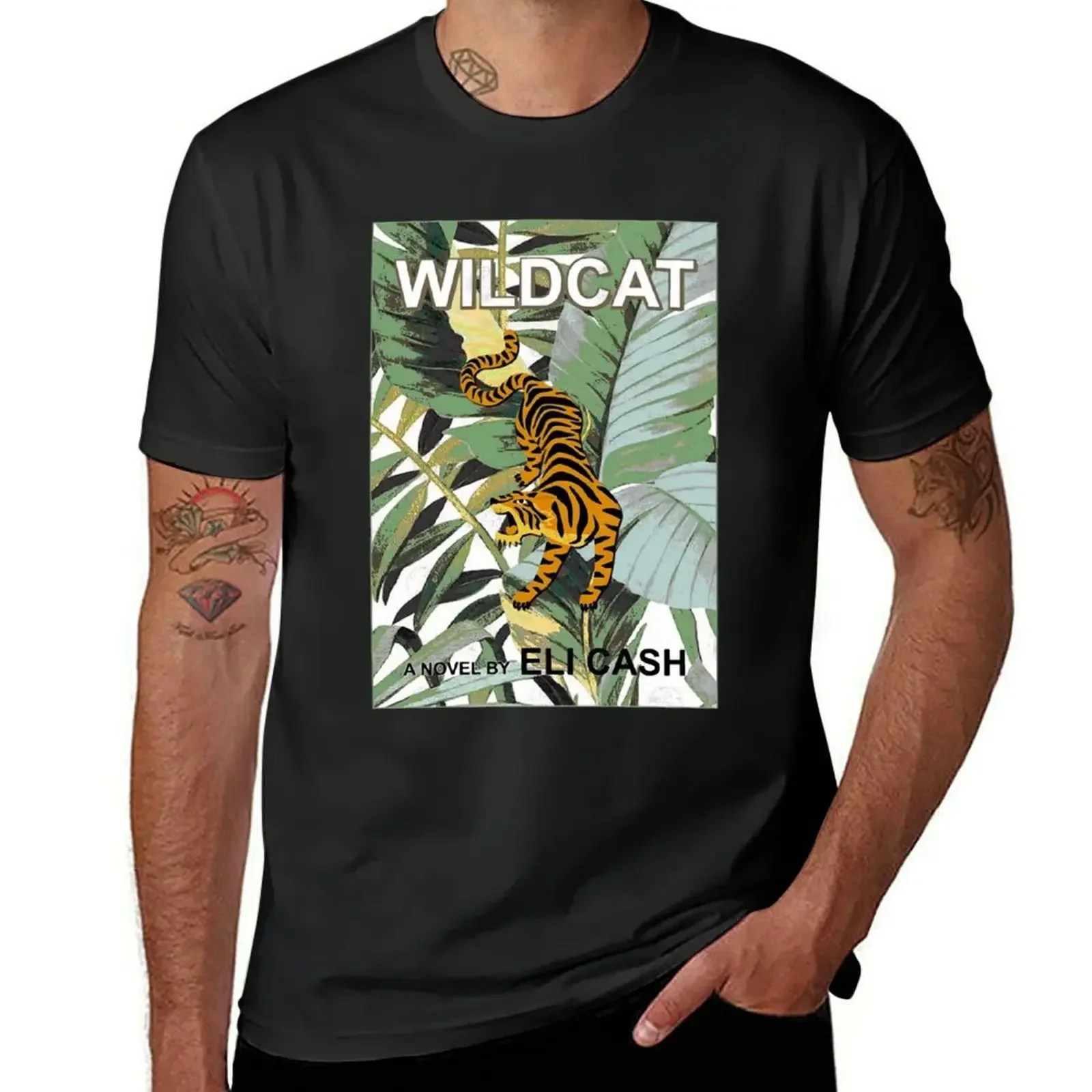 Wildcat - a Novel by Eli Cash T-Shirt Blouse vintage clothes sweat man t shirt Men's clothing