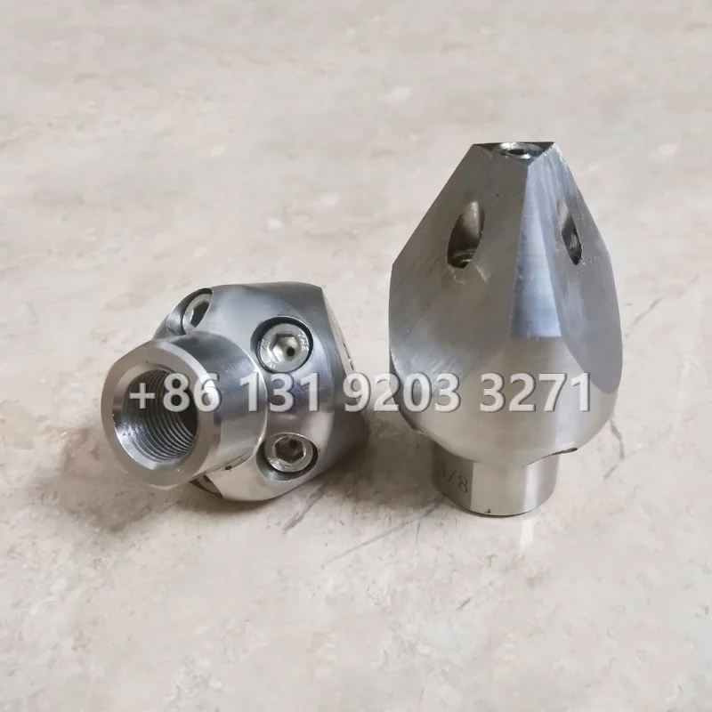 

High-pressure Nozzle Small Puncture Stainless Steel Dredging Washing Machine Accessories Mine Dredging Sewer Water Mouse Nozzle