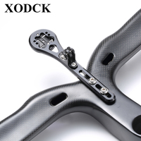 Aluminum Road Bike Integrated Aero Handlebar Cycling Computer Combo Mount Holder Bracket For Garmin Wahoo Bryton Gopro Headlight