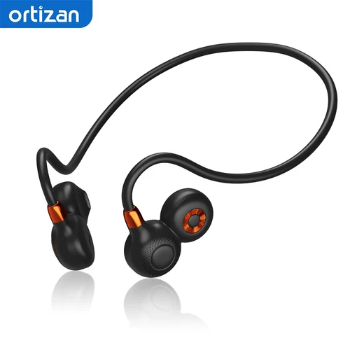 Auriculares deportivos de oído abierto, auriculares inalámbricos de conducción de aire con micrófono IPX6, resistentes al agua, batería de 10 horas, auriculares Bluetooth 5,3