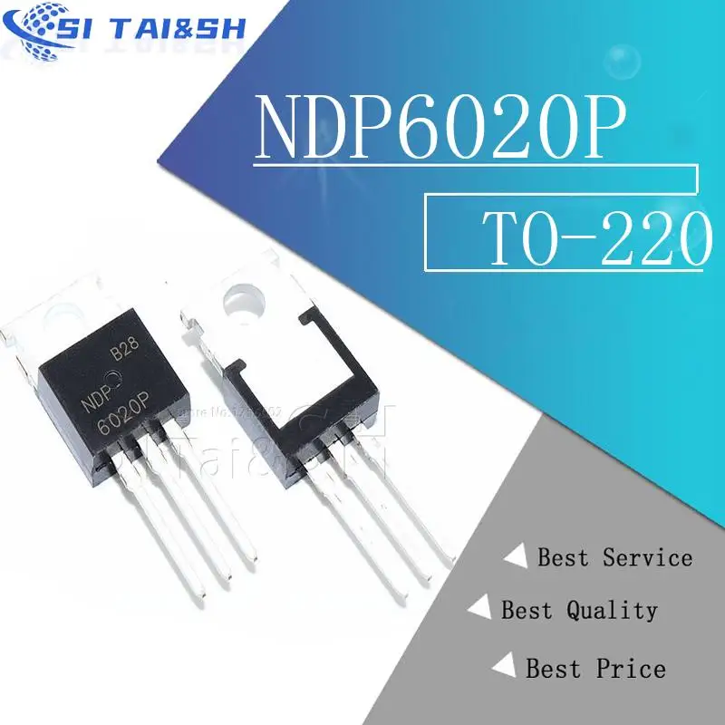 10pcs/lot NDP6020P NDP6020 MOSFET P-CH 20V 24A TO-220