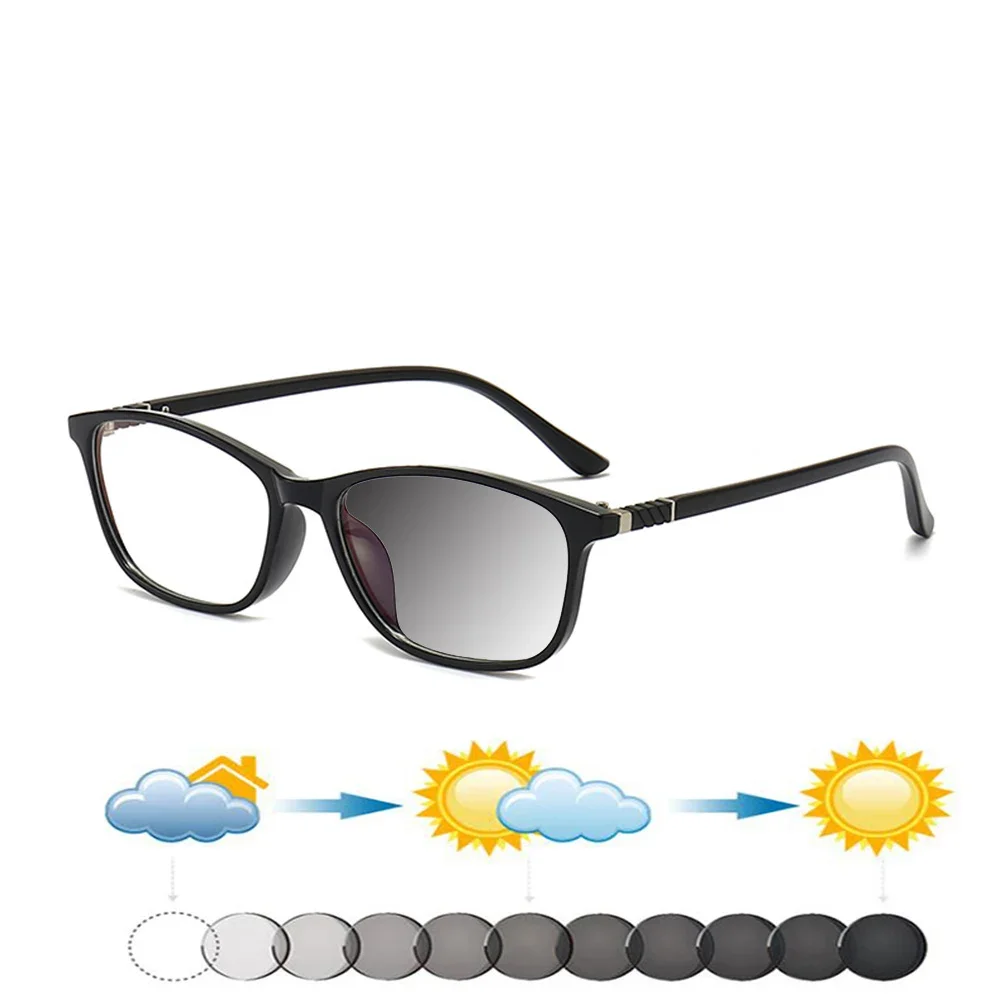 

Retro Simple Oval Frame Ultra-light Fashion Oversized Comfortable Photochromic Reading Glasses +0.75 To +4