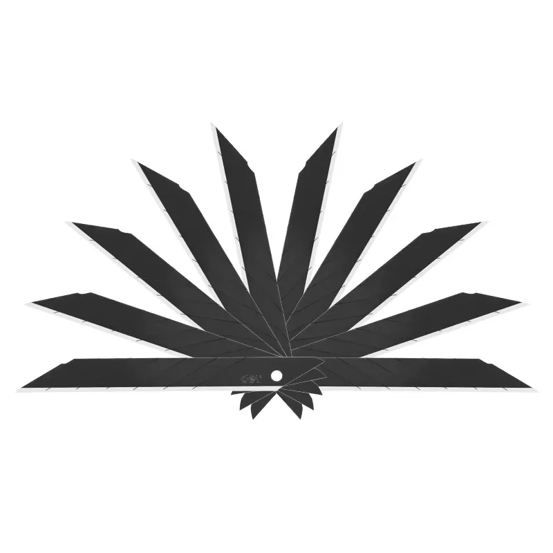 델리 78003 유틸리티 나이프 10개입/박스 사선 스틸 아트 커터 날 4320개/카톤 특급 개봉 커팅 날 세트