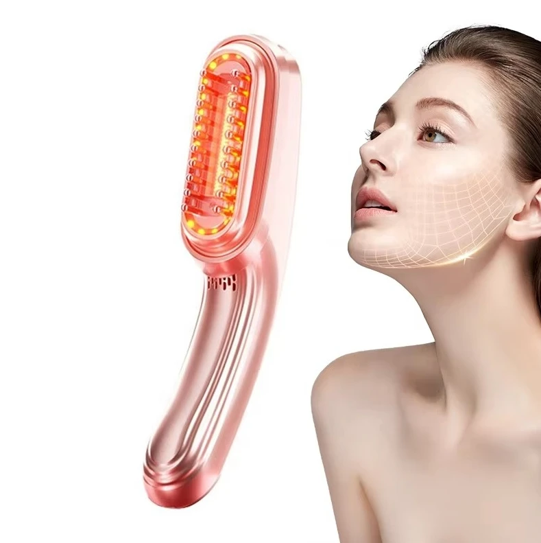 

Newest 3-in-1 Home Use Beauty Equipment Anti-Aging LED Face Massager EMS Anti-Wrinkle Device Scalp Body Guasha Massager Comb