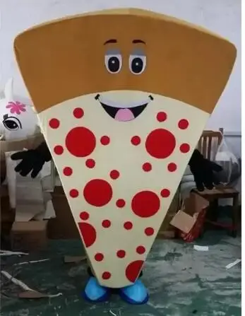 

New Adult Halloween Christmas Halloween Pizza Mascotte Fancy Cartoon Mascot Costume Plush Fancy Dress Mascot Costume