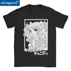 Men Women's T-Shirts Kawaii Cute Girl Anime Cartoon Novelty Cotton Tee Shirt Candy Candy T Shirt Crewneck Clothes Plus Size