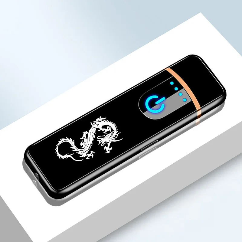 

Touch-sensitive Mini USB Rechargeable Lighter Charging Personalized Creative Gift Men's Windproof Electronic Cigarette Lighter