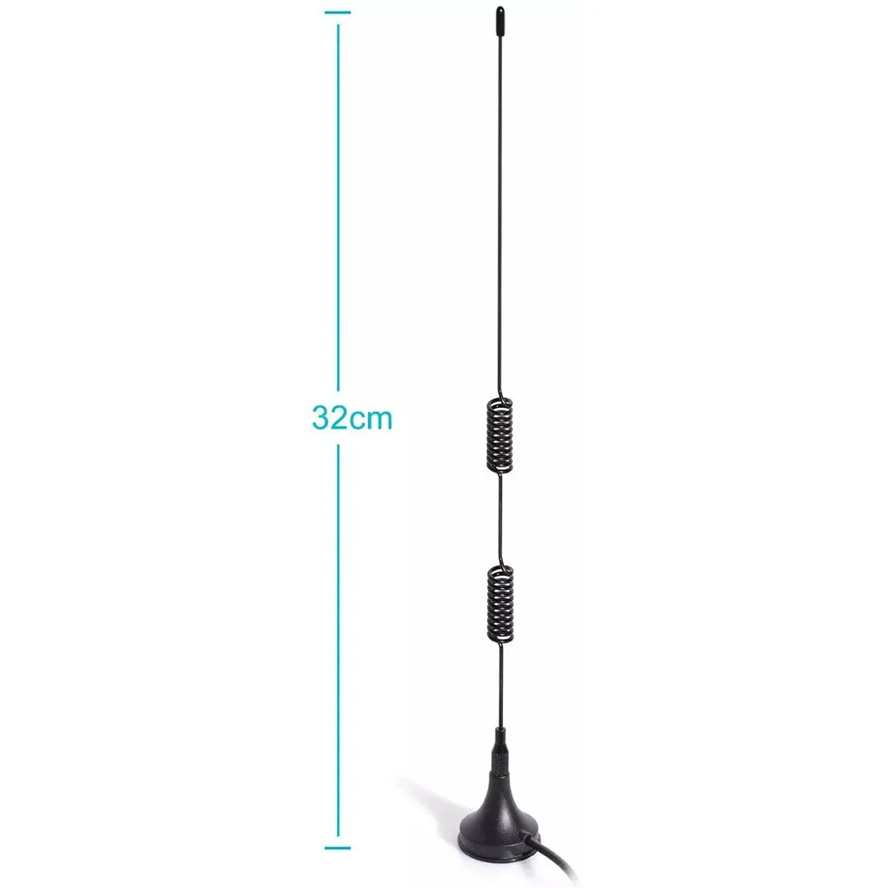 1pcs Dual BAND VHF UHF 8dBi Ham Radio Antenna with Magnetic Base High Gain 136 174MHz and 400 470MHz Frequencies