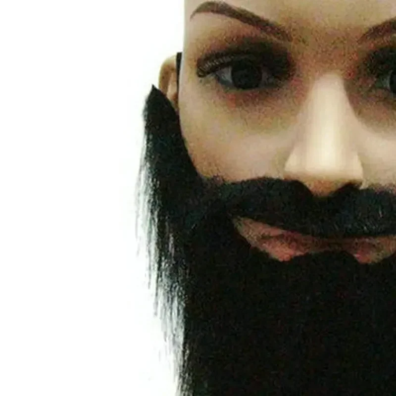 Long Fake Beard Mustache Party Halloween Decoration Festival Supplies Male Men U Shape Artificial Beard Party Favors