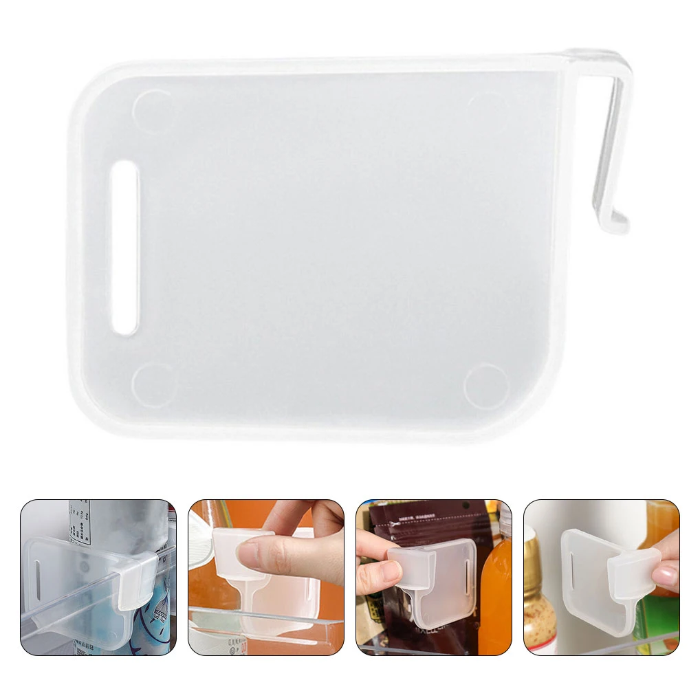 

100 pcs Refrigerator Divider Side Door Partition Fridge Space Organizer Shelf Divider Drawer Food Partition Plate Compact