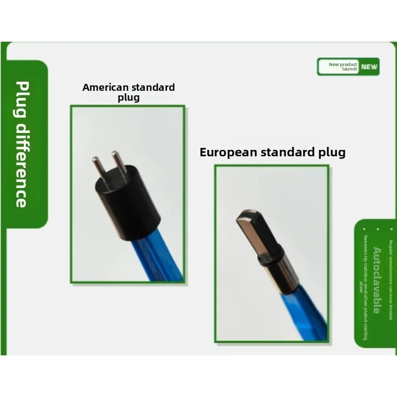 Bipolar Electrode Electrocoagulation Forceps, Autoclavable High Frequency Electrosurgical Accessory EU US Standard