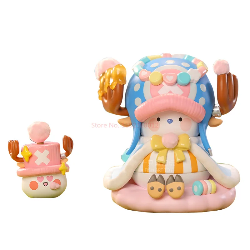 Jednoczęściowy Tony Tony Chopper do stylizacji cukierków figurki Anime zestaw garażowy Model kolekcjonerski peryferyjny dekoracja stołu uroczy Gi