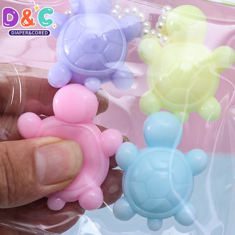 Kawaii Little Turtle Squeeze Toy Soft Realistic Jelly Little Turtle Soft Stress Relief Toys Kids Adults Unique Gifts