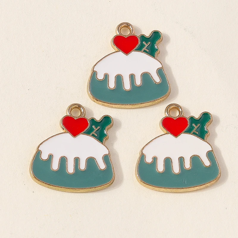 Leslie 10 Stück süße Emaille-Lebensmittel-Charms, süßer Mini-Cup-Kuchen-Anhänger für Armband, handgefertigte Schmuckherstellung – Detail 28