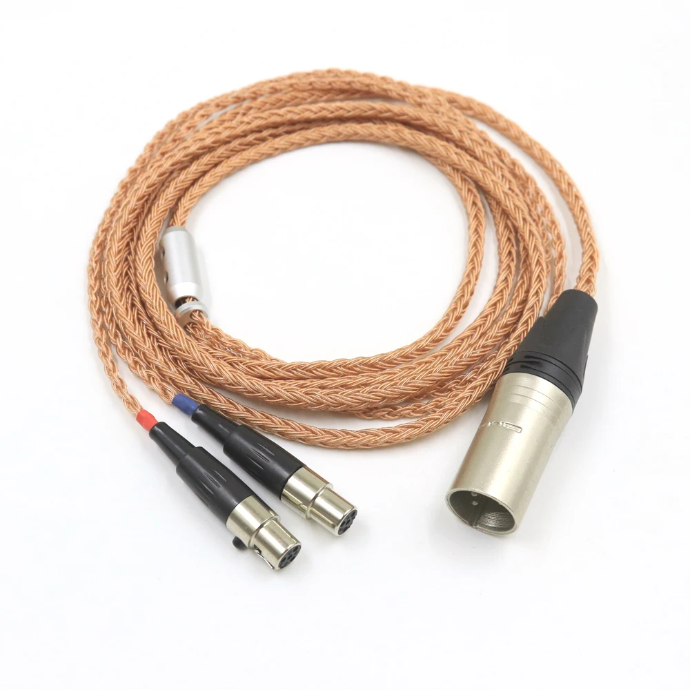 New 4pin XLR Plug 99% Copper Earphone Headphone Upgrade Cable for Audeze LCD-3 LCD3 LCD-2 LCD2 LCD-4