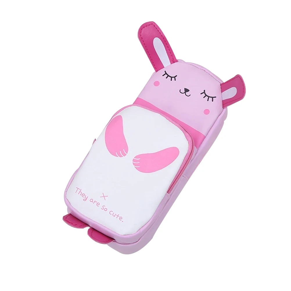 

PU Printing Pencil Case Large Capacity Pen Bag Kids School Supplies Desk Organizer Stationery Holder Waterproof Eco Friendly