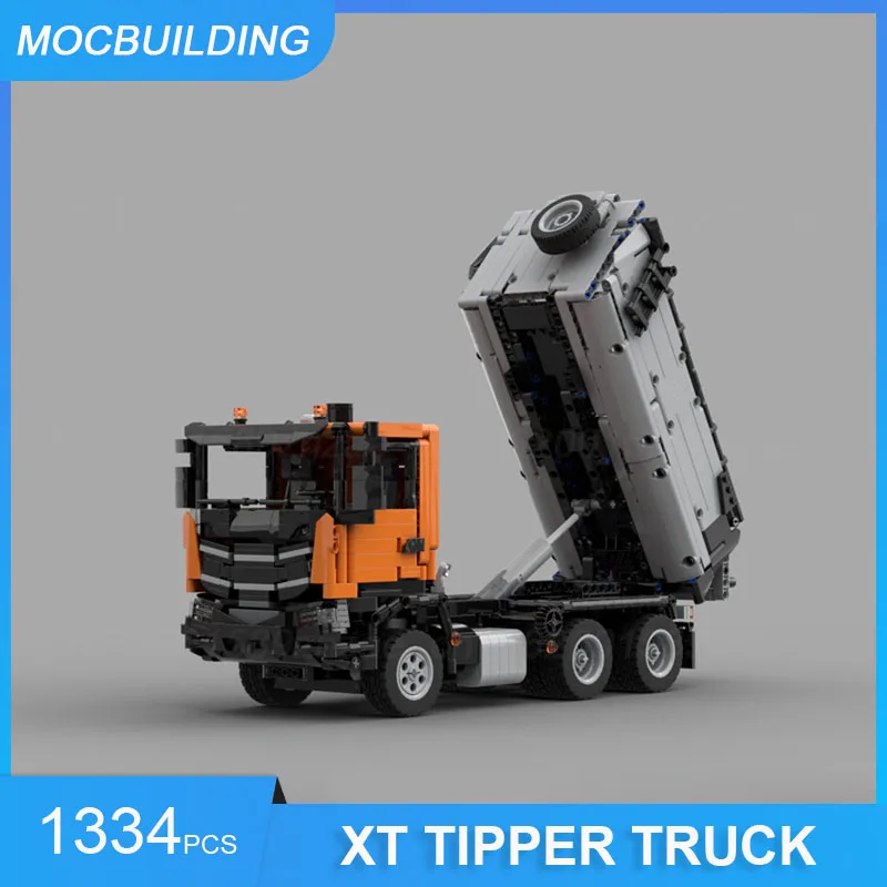 MOC Building Blocks XT Tipper Truck Model DIY Assemble Bricks Transportation Creative Educational Collection Toys Gifts 1334PCS