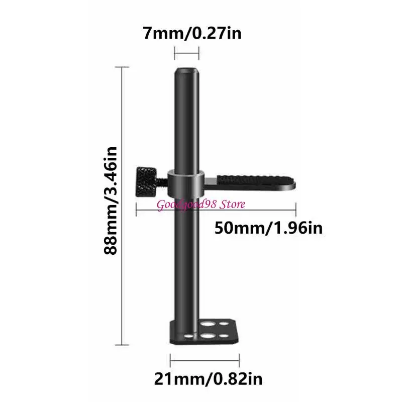 Graphics Card Stand Holder with Adjustable Height and Fan Mount for Enhanceds GPU Stability in PC W8EC