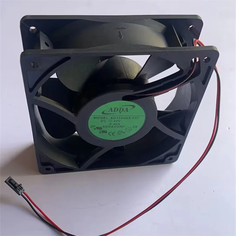 120x120x38mm 1238 DC24V 0.4A AD1224UX-F57 12cm 2 fils ventilateur de refroidissement cc