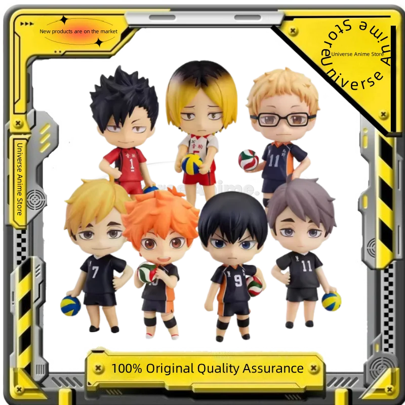 

100% оригинал Хайкю!! Kotaro Bokuto Kenma Kozume Shoyo Hinata Q версия Figma ПВХ фигурка аниме фигурка модель игрушки