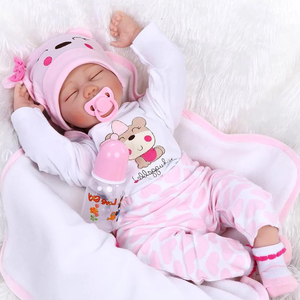 22 Inch Realistic Handmade Reborn Baby Doll for Girls