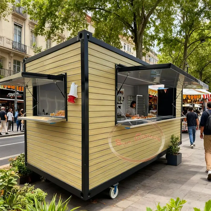 

Commercial Grade Mobile Fast Food Carts for Hot Dogs And Snacks High-Quality Street Food Vendors Retail Business