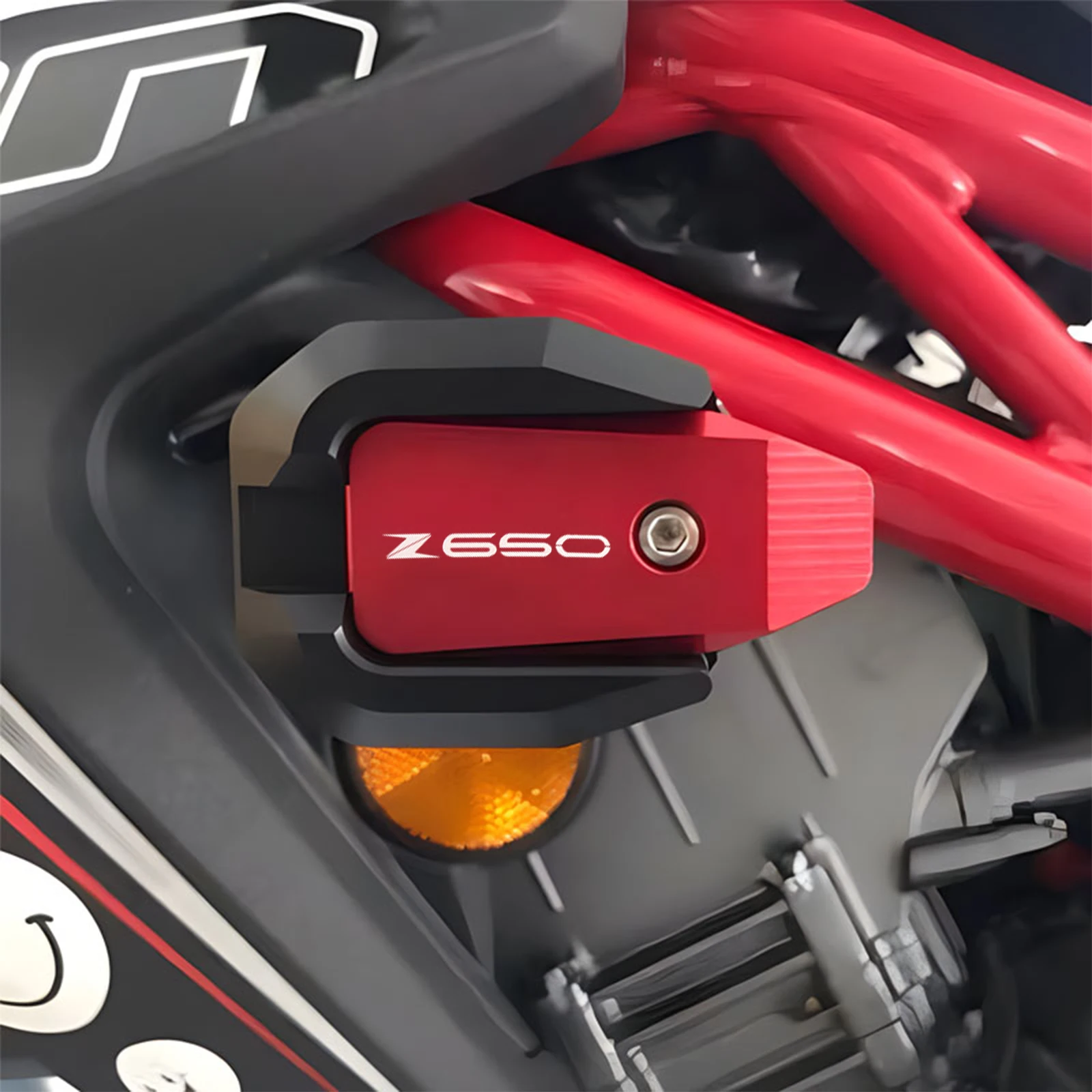 ل Z650 NINJA650 Z 650 NINJA 650 2017-2024 دراجة نارية السقوط حماية الإطار المنزلق هدية الحرس مكافحة تحطم وسادة واقية