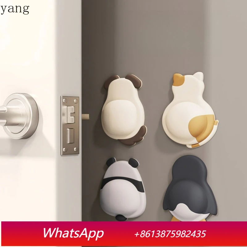 

LMM anti-collision artifact home appliance door rear wall sticker penguin panda buffer pad