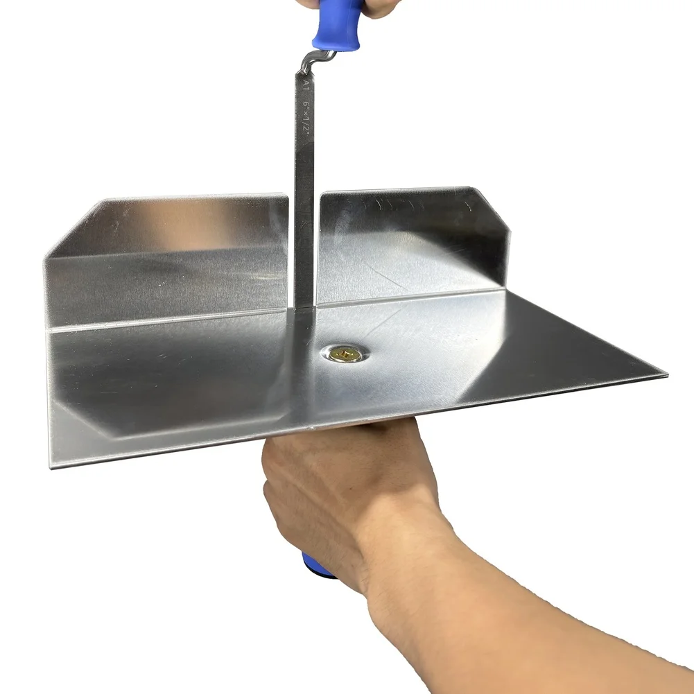 1pc Aluminum Trowel Non-Slip Handle Dual-Purpose Caulking Tool Grout Repair Tool For Wall Tiles Grouting Plastering Tool