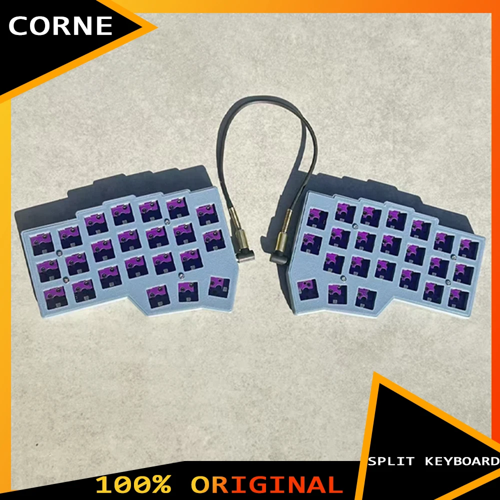 

Разделенная клавиатура Corne V4, RGB, поддержка горячей замены, комплект разделенной клавиатуры QMK/VIAL с аудиолинией 3,5 мм, RP2040, индивидуальные подарки для ПК и геймеров