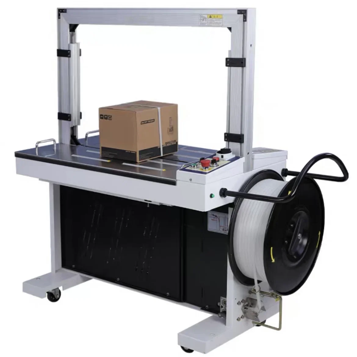 

Factory Direct Selling Durable Bundle Tying Machine Semi-Auto PP/PET belt Strapping Machine for Box Case Carton