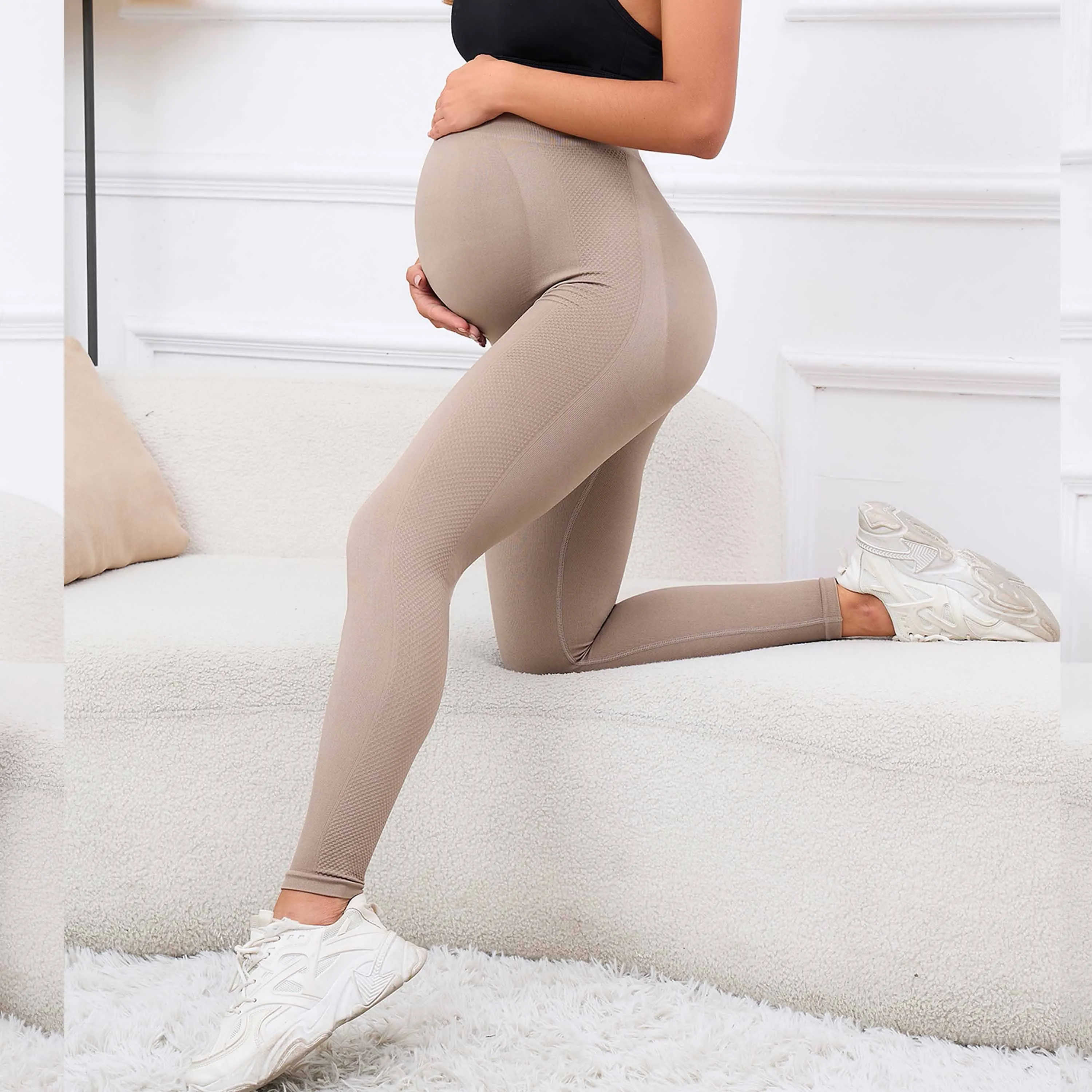 

Women Yoga Pants Maternity Leggings Pregnancy Skinny Work Out High Waist Belly Support Legins for Pregnant