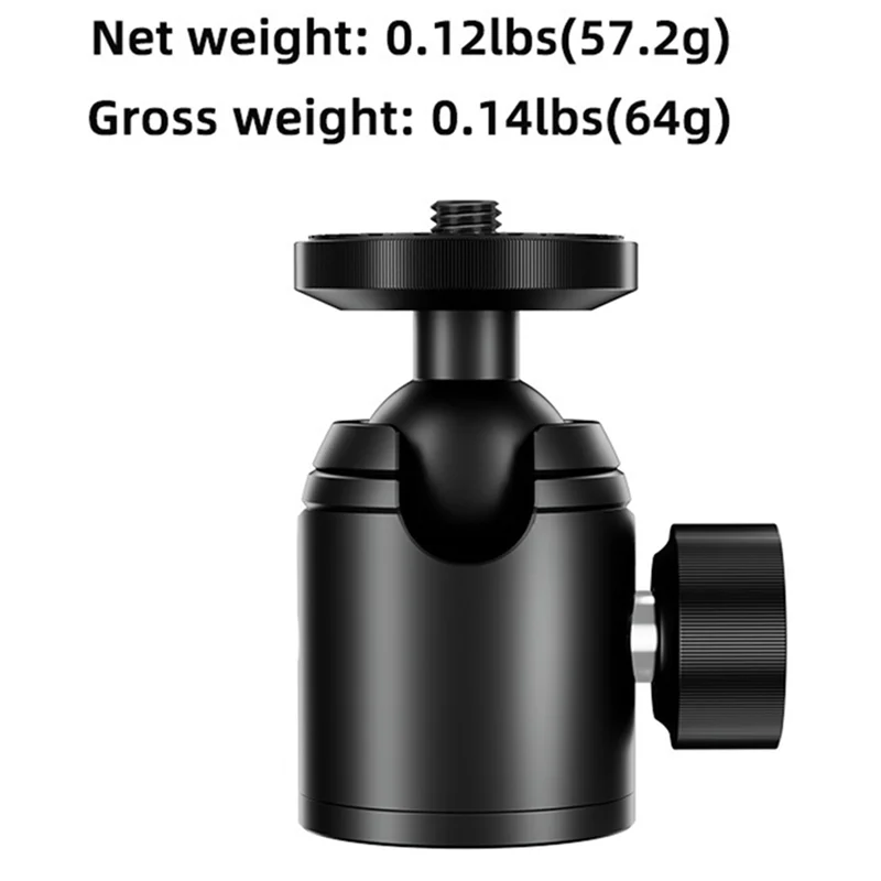 AS95-K-18 1/4 Thread Mini Tripod Ball Head Used For Camera Extension Bracket Flash Mobile Phone Selfie Stick