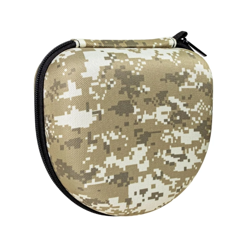 Portable EVA Headphone Storage Case Box With Soft Lining And Meshed Compartment Design For Travel Protections 83CE
