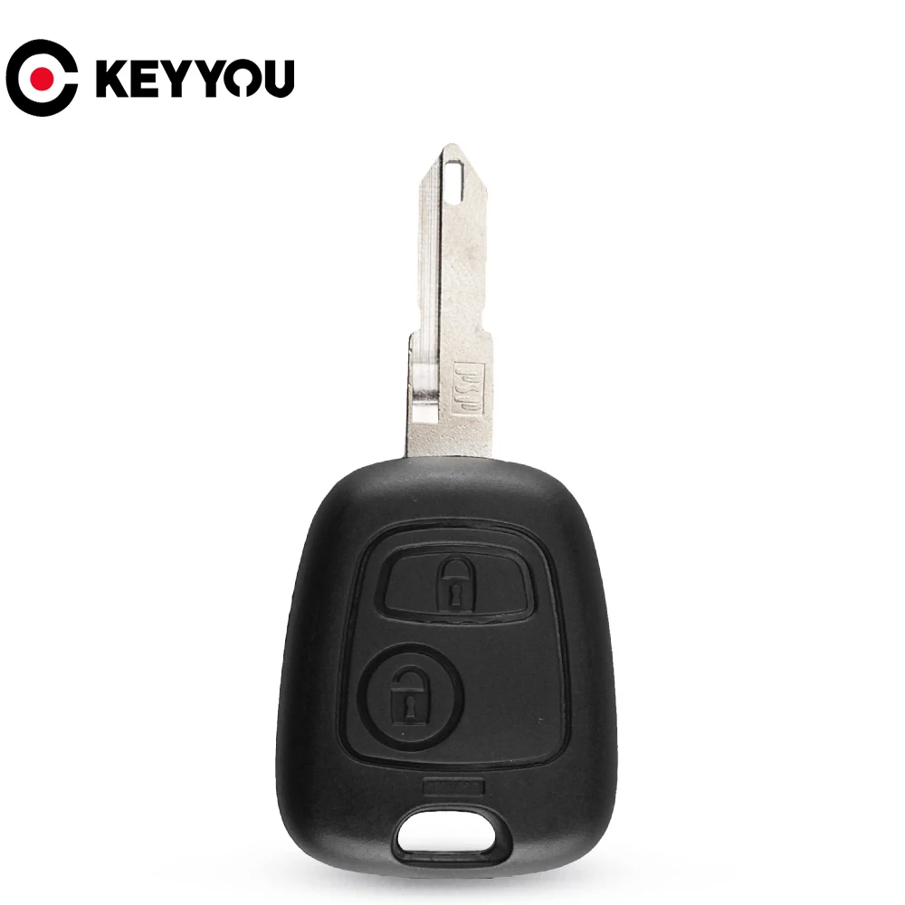 

Брелок KEYYOU 10x для Citroen C1 C2 C3 C4 Citroen Saxo Xsara Picasso Berlingo, чехол для автомобильного ключа с 2 кнопками