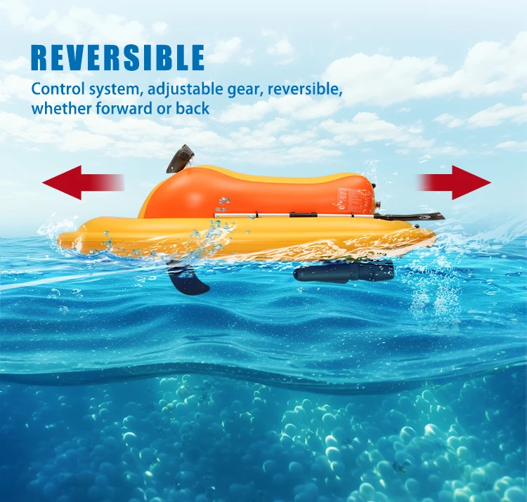 Summer Water Toy Electric Motorized Pool Float Boat Toys With Long Endurance Jet Ski Inflatable Boat With Under Water Scooter