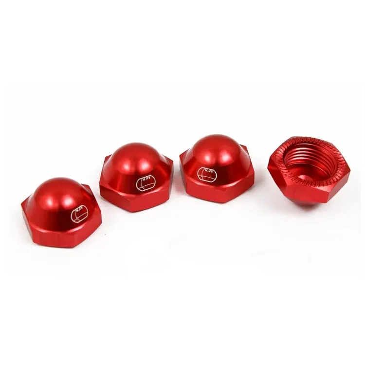 Full metal enclosed tire lock nuts for LOSI 5IVE-T KM X2 ROVAN LT DTT