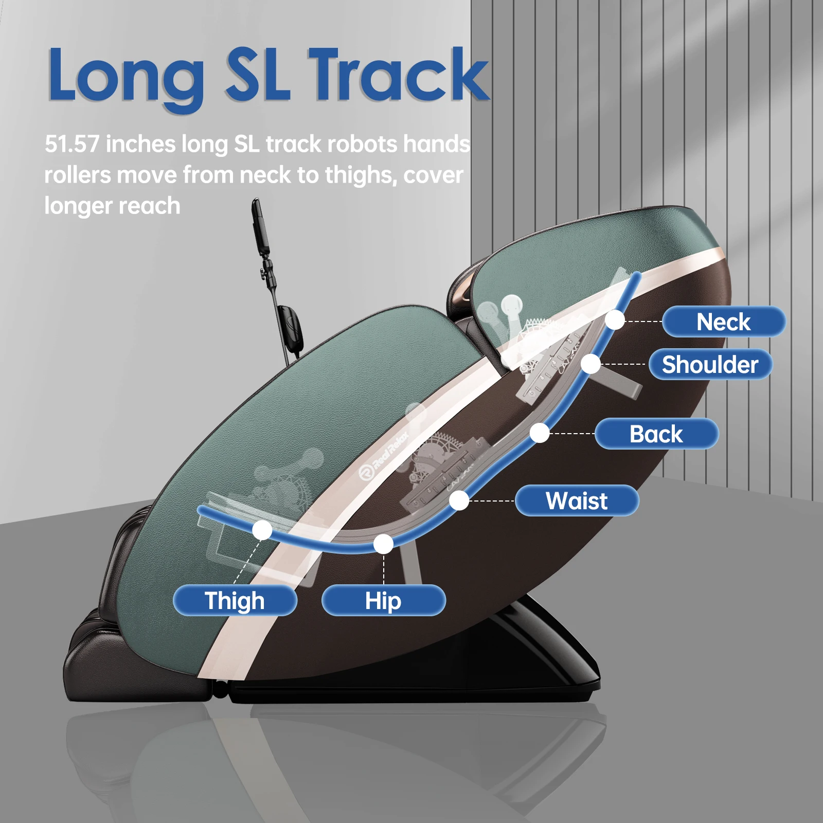 Luxury One Button Zero Gravity 4D Massage Chair Full Body 27 Auto Programs Voice Control 7inch LCD