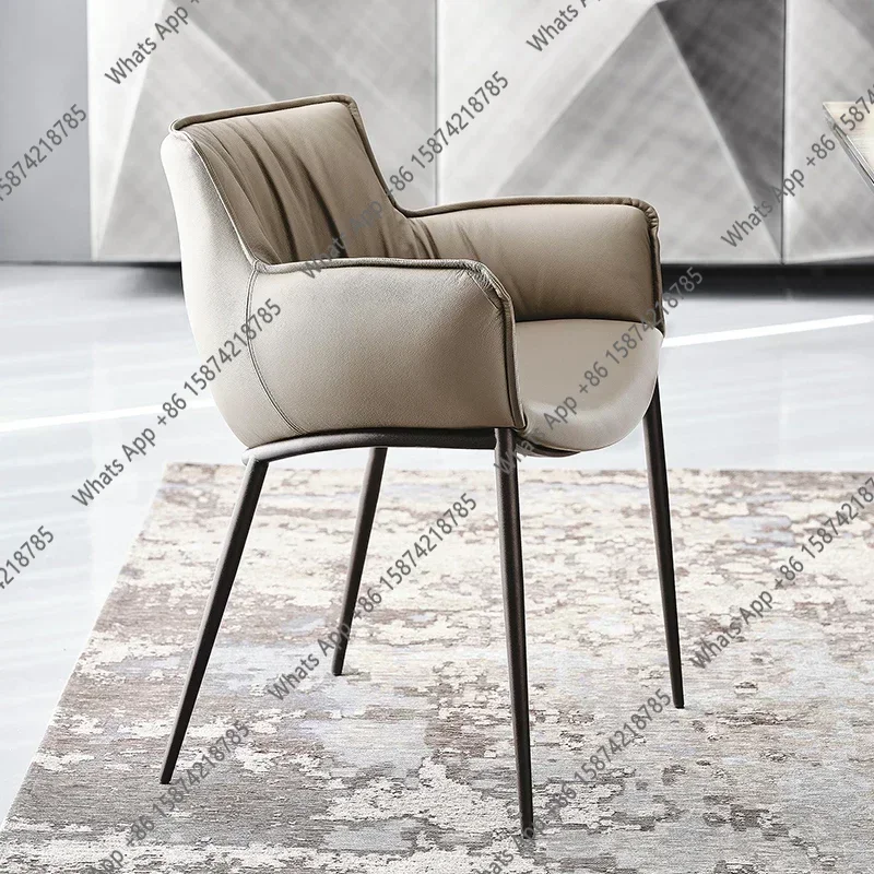 A Bedroom Modern Chairs Living Room Luxury Designer Chair Replica Leather Armchair Sillones Modernos Para Sala Home Furniture