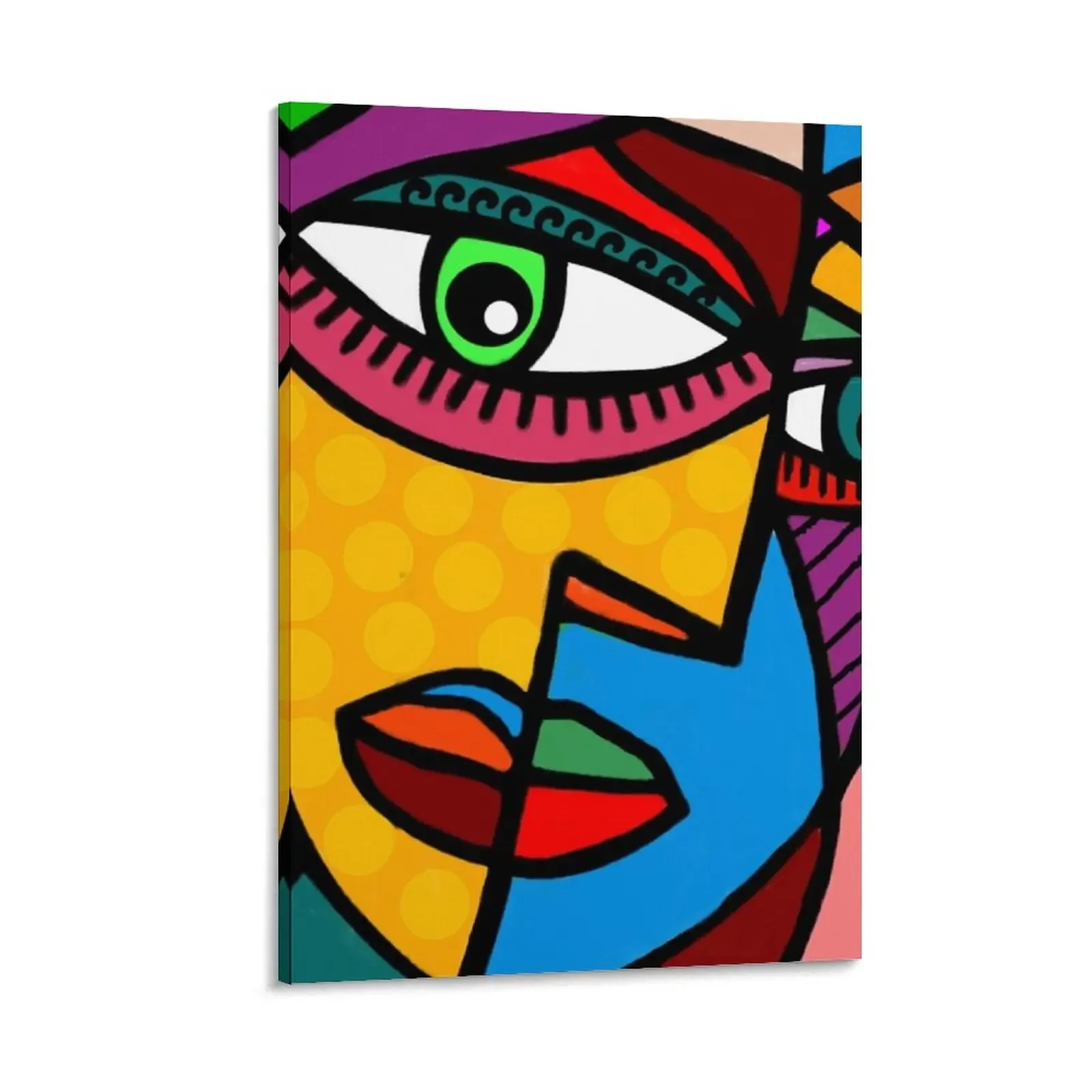 

Funky Abstract Face Canvas Painting Decoration home aesthetic room decor Decoration bedroom
