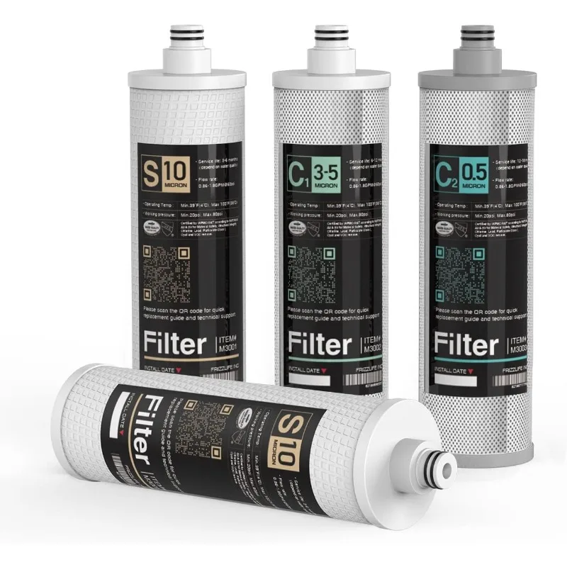 M3005 Replacement Filter Cartridge Set (4 Pack) For SK99,SP99,SK99 NEW and SP99 NEW Under Sink Water Filter System