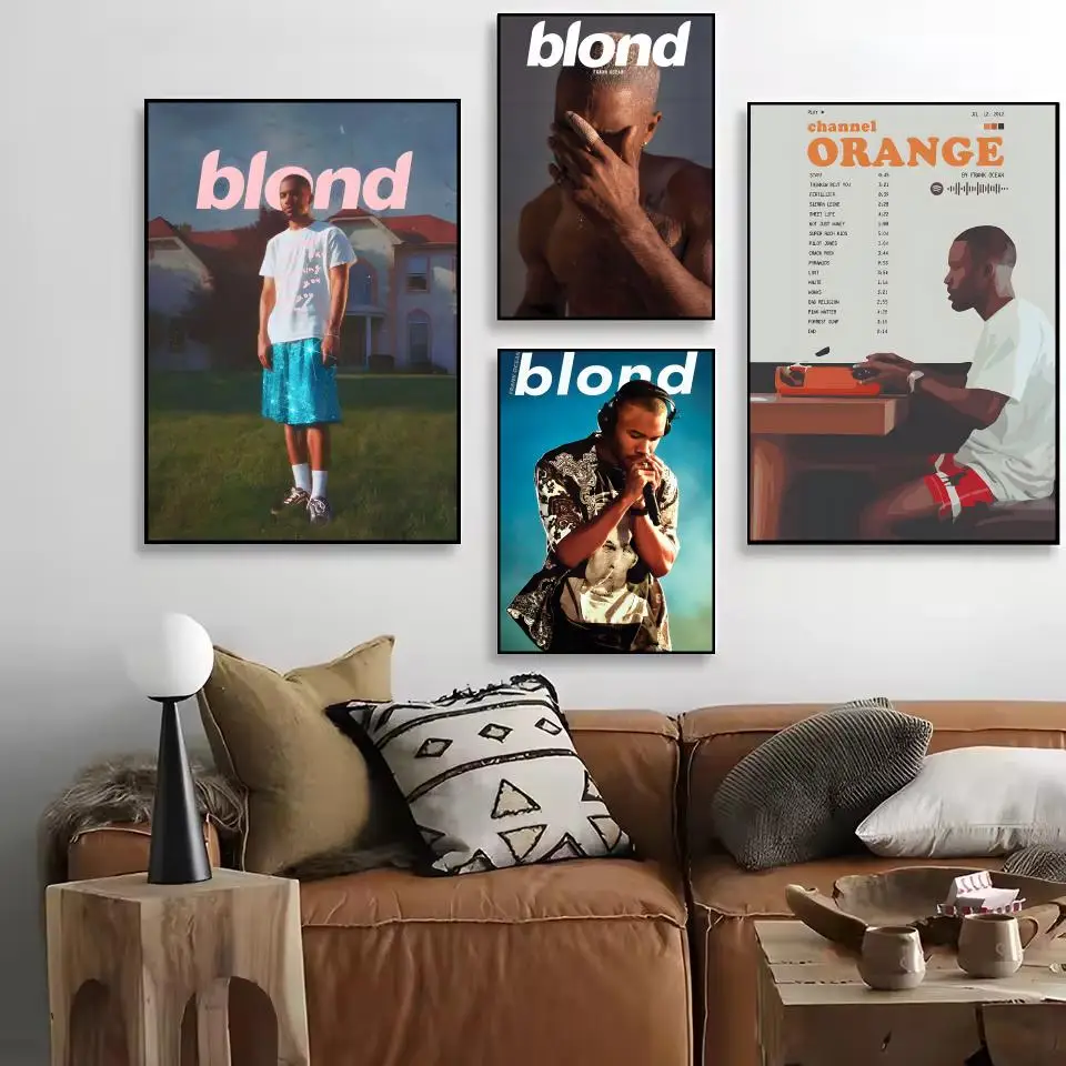 المغني F-fran المحيط اللوحة الخط غرفة نوم المنزل مقاوم للماء قماش المشارك غير المؤطرة جدار الفن طباعة الديكور جدارية