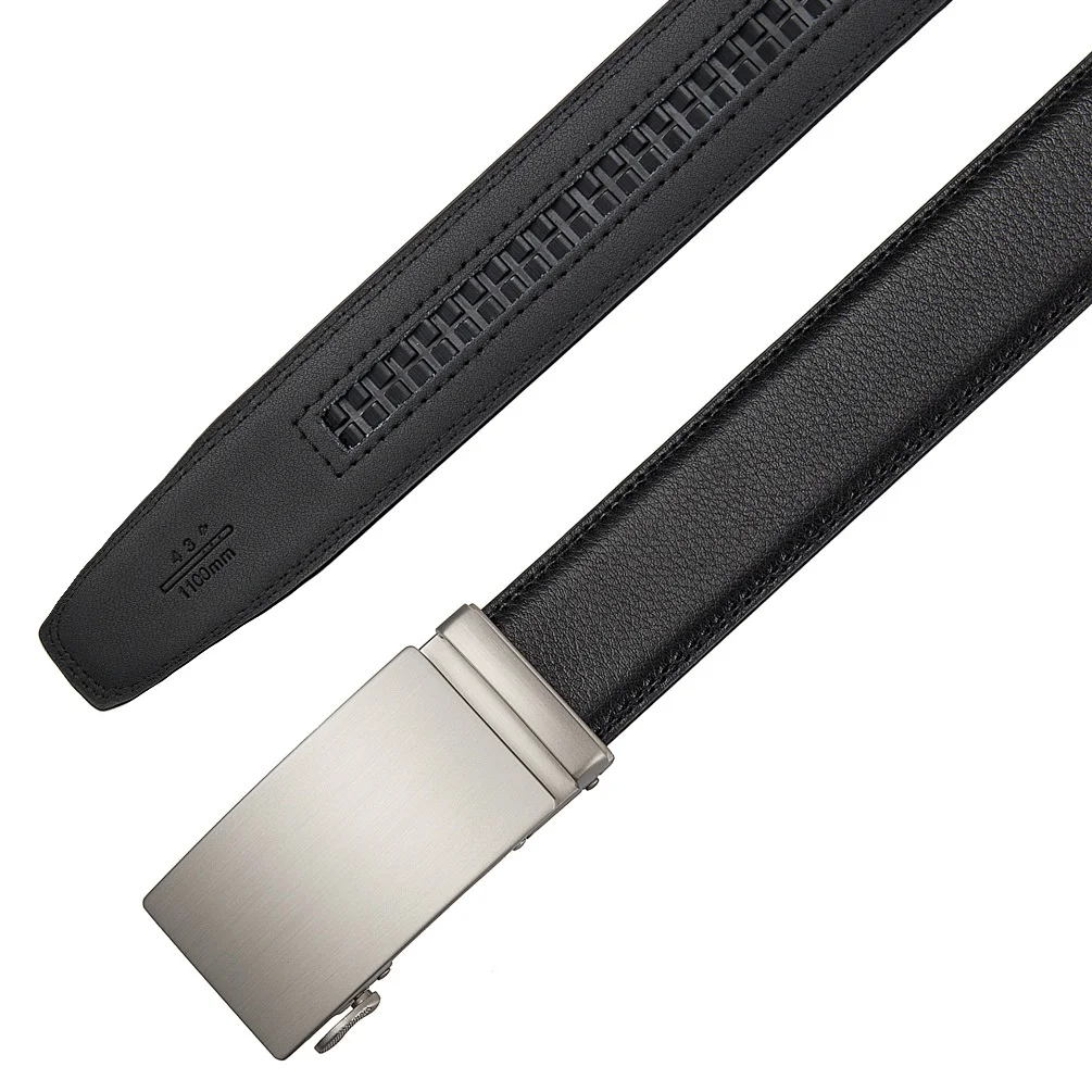 Hochwertiger modischer Business-Gürtel für Herren – 3,5 cm, hübsche automatische Schnalle aus Legierung, strapazierfähiges PU-Leder