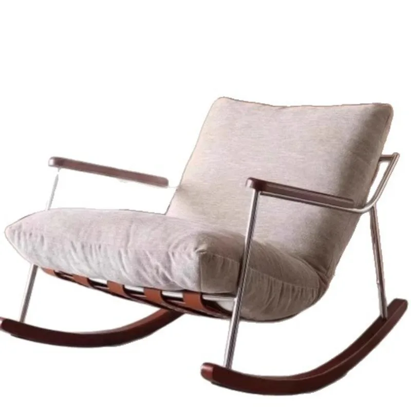 

Leisure rocking living room removable and washable single soft bag sofa single rocking