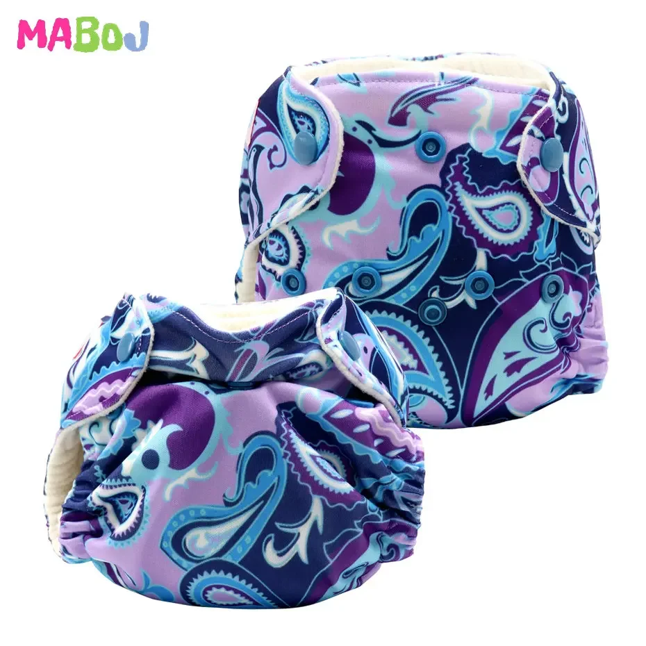 Newborn AIO Bebe Diaper Waterproof and Breathable TPU Cloth Diaper for Newborns 0-3M All in One Nappy