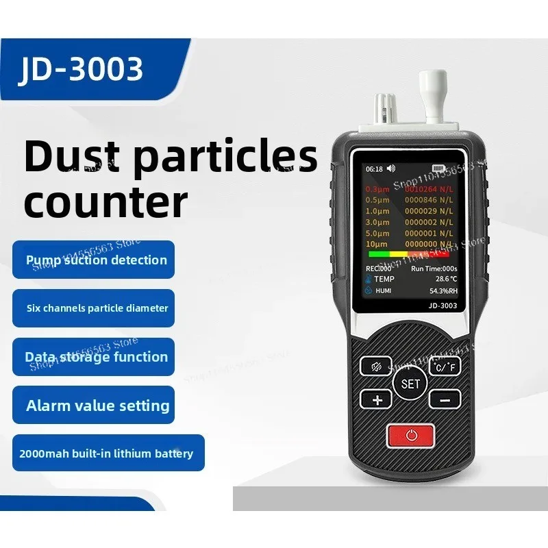 JD-3003 Professional Dust Particle Counter - Indoor & Outdoor Particulate Matter Tester