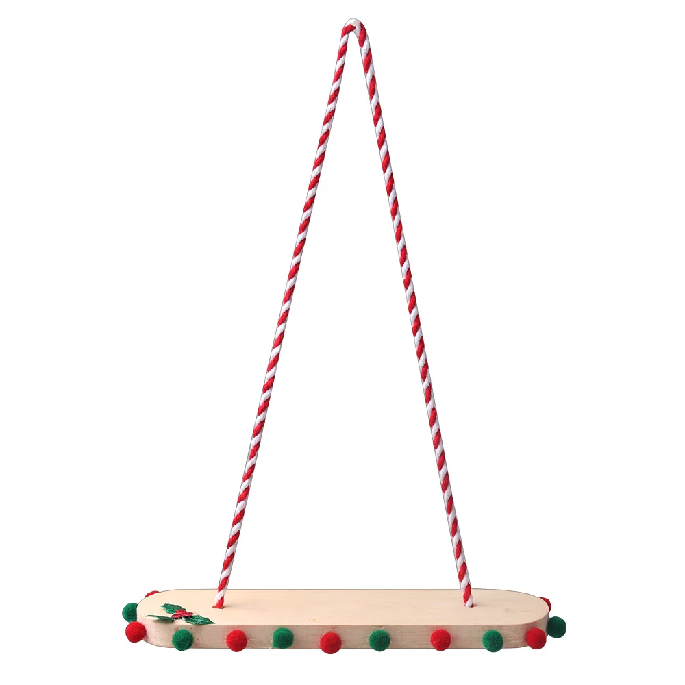 1 ชิ้นเอลฟ์ Dollhouse Miniature ไม้แขวนต้นไม้ Swing คริสต์มาสชั้นวางหนังสือ 37 เซนติเมตร Elf ตุ๊กตา Swing บ้านสวนอุปกรณ์ตกแต่ง